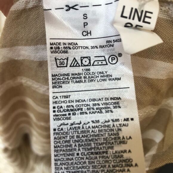 Old Navy Waist-Defined Dobby-Stripe Midi Dress - Picture 7 of 7